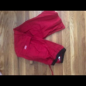 Red scrub pants